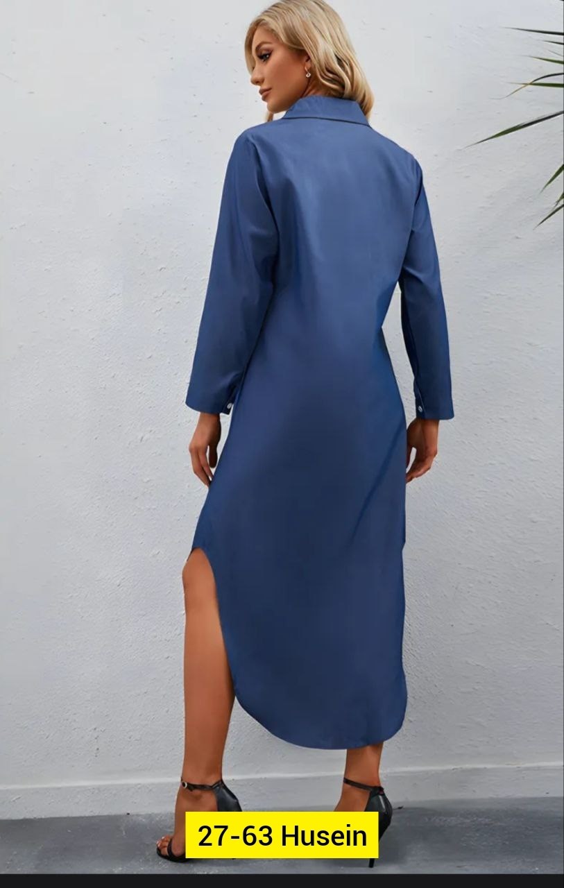 платье рубашка,длинное джинсовое платье рубашка,элегантное свободное джинсовое платье-рубашка,платье джинс,джинсовое платье-рубашка