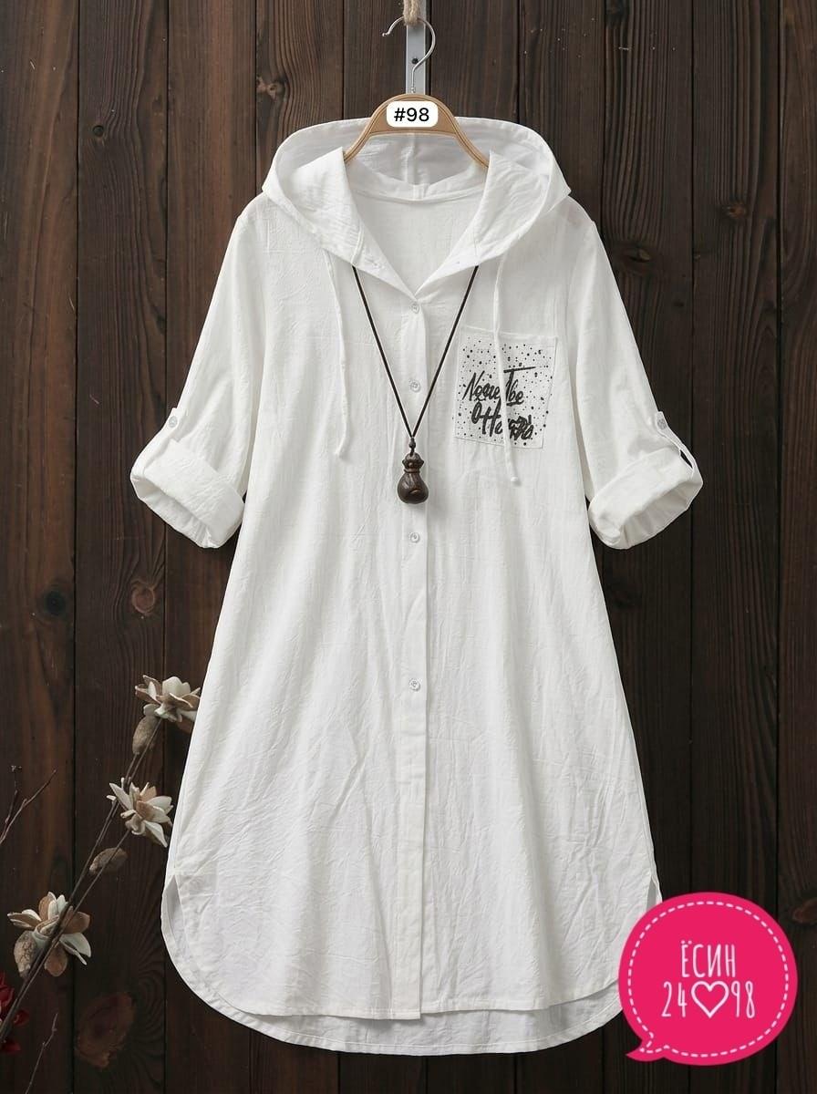 льняная рубашка женская длинная,длинная рубашка,повседневная рубашка,рубашка с капюшоном женская,рубашка с капюшоном