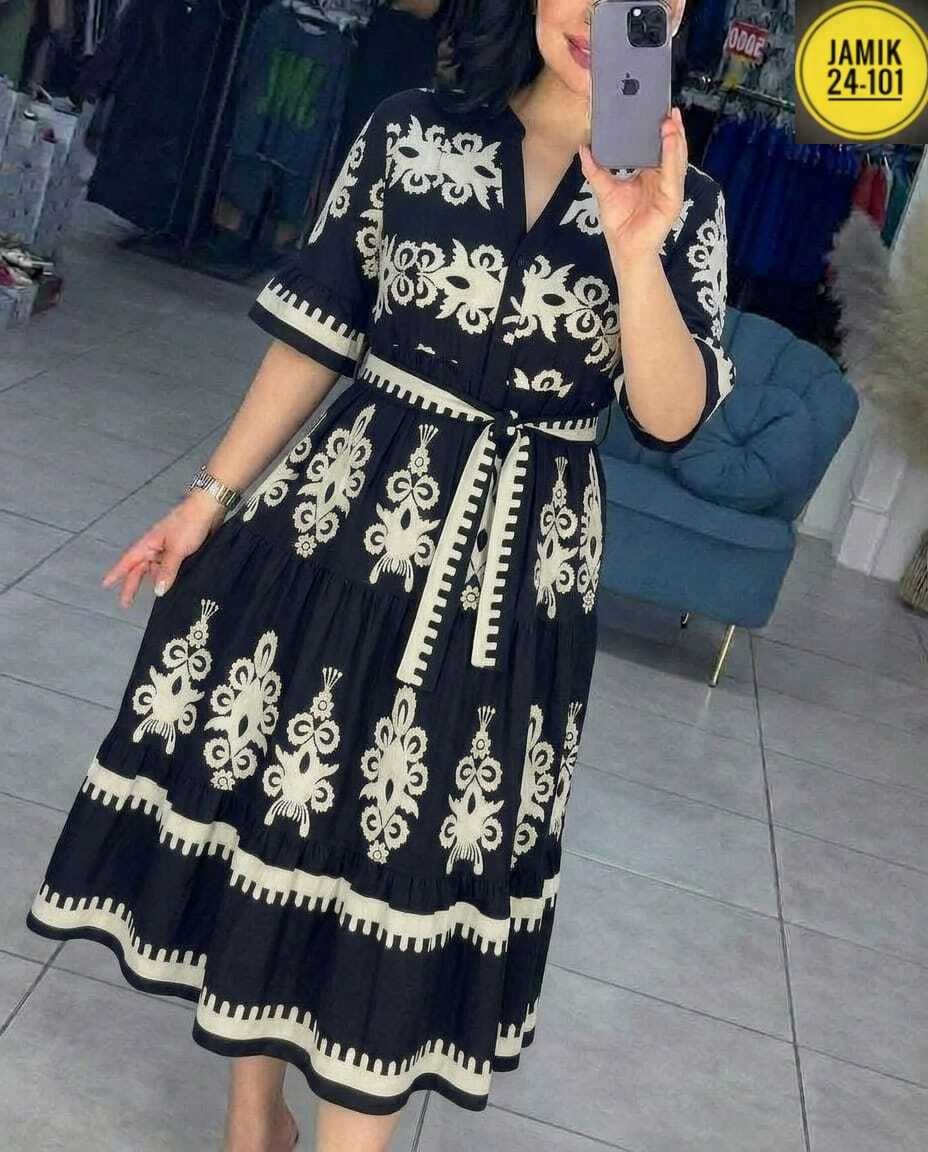 платье миди из вискозы с длинными рукавами yumi синий,платье джинс,платья,модное платье,летнее женское платье