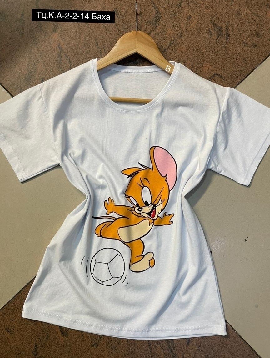 футболка женская багз банни,футболка с принтом том и джерри,футболки женская,футболка том и джерри,футболка женская багз