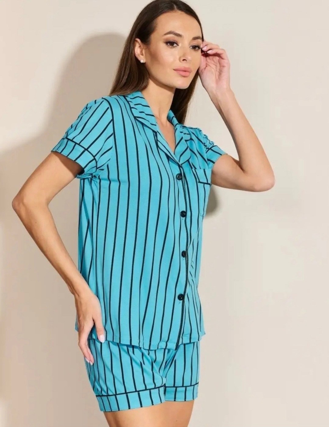 женская пижама с шортами,пижама женская с шортами marfawomen,женская пижама,пижама домашняя,пижама женская с рубашкой и шортами