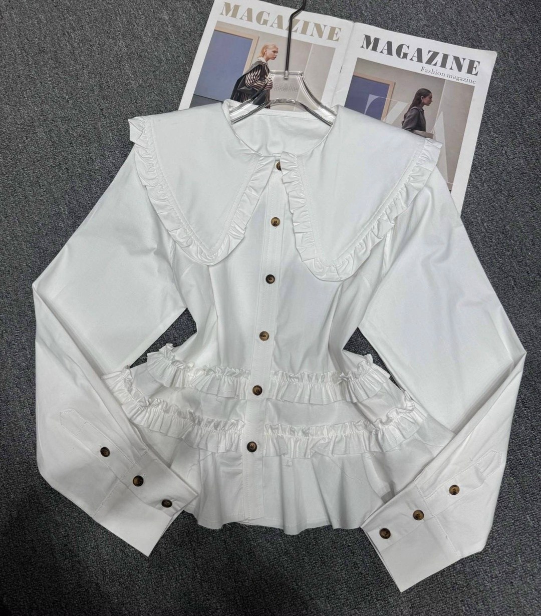 блузка с оборками,рубашка с оборками,рубашка с рюшами,модная блузка,женская рубашка с длинными рукавами