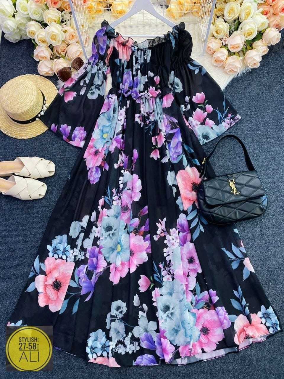 летние платья из шифона,платье женское шифоновое,шифоновое платье,женские платья летние,шифоновое платье с цветочным принтом