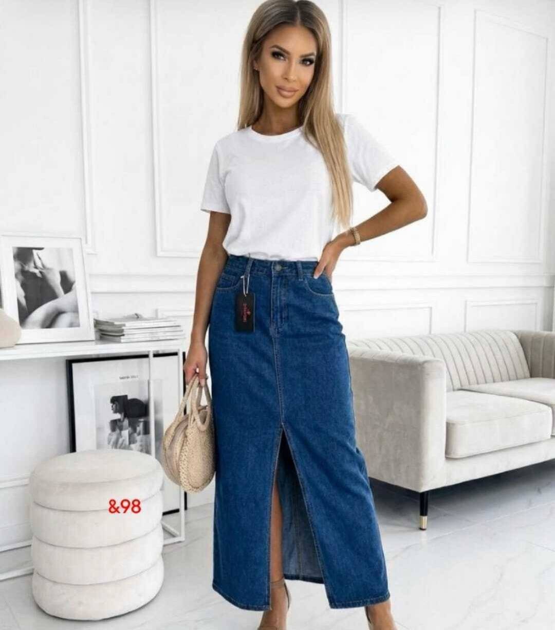 джинсовое платье,джинсовое платье женское,джинсовые юбки,джинсовая юбка миди,джинсовая юбка-миди с разрезом