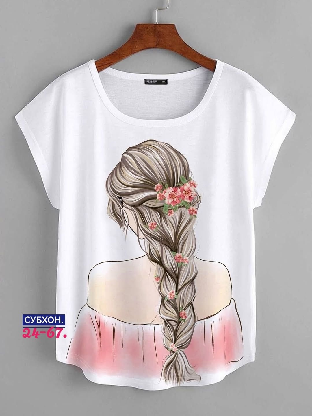 футболка с цветочным принтом,принт футболки,женские футболки с принтом,дизайн футболки,футболка женская