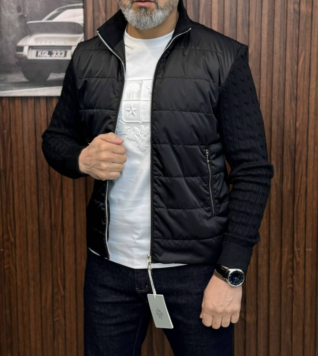 мужская демисезонная куртка с трикотажными рукавами,демисезонная куртка,брендовые куртки,куртка,легкая куртка