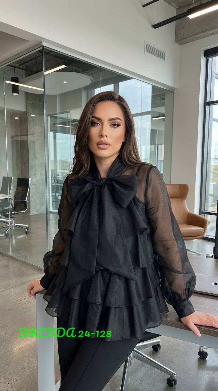 блузка с оборками,блузка шифоновая,блузка с рюшами,блузка с бантом,блузка женская шифоновая