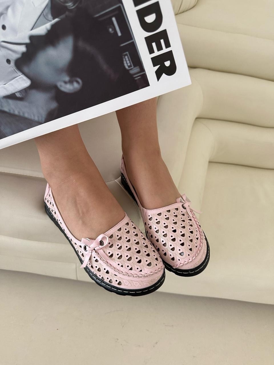 ,балетки женские,балетки с перфорацией из терволина, женская,туфли женские