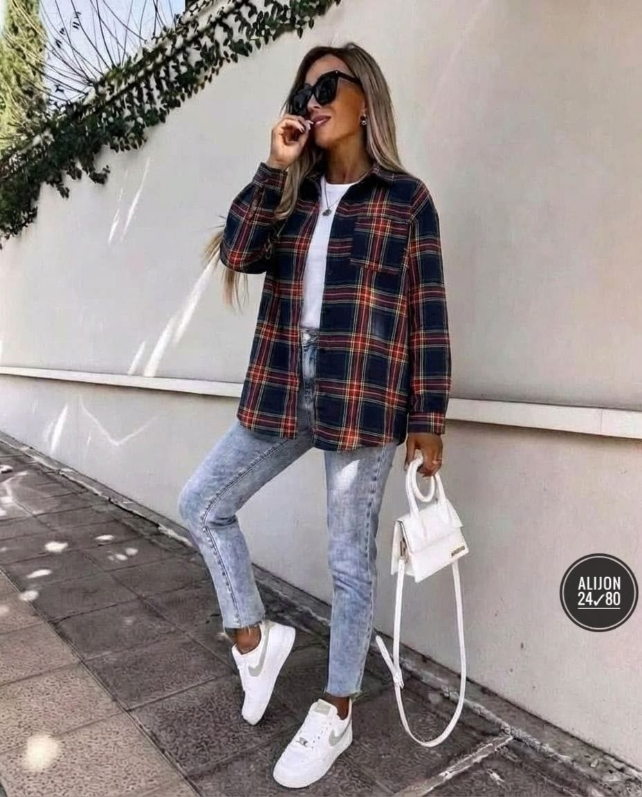 рубашка женская теплая в клетку оверсайз,женская рубашка в клетку,рубашка в клетку,женская рубашка,рубашка клетчатая