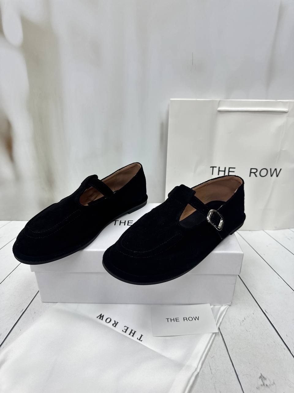 , женская,лоферы женские,обуви,замшевые балетки the row черный