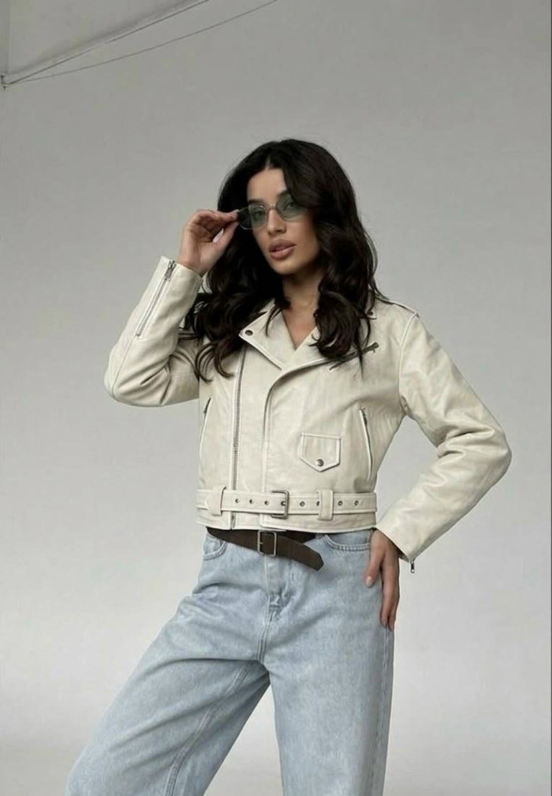 куртка косуха оверсайз,стильная куртка,короткая кожаная куртка,кожаная куртка