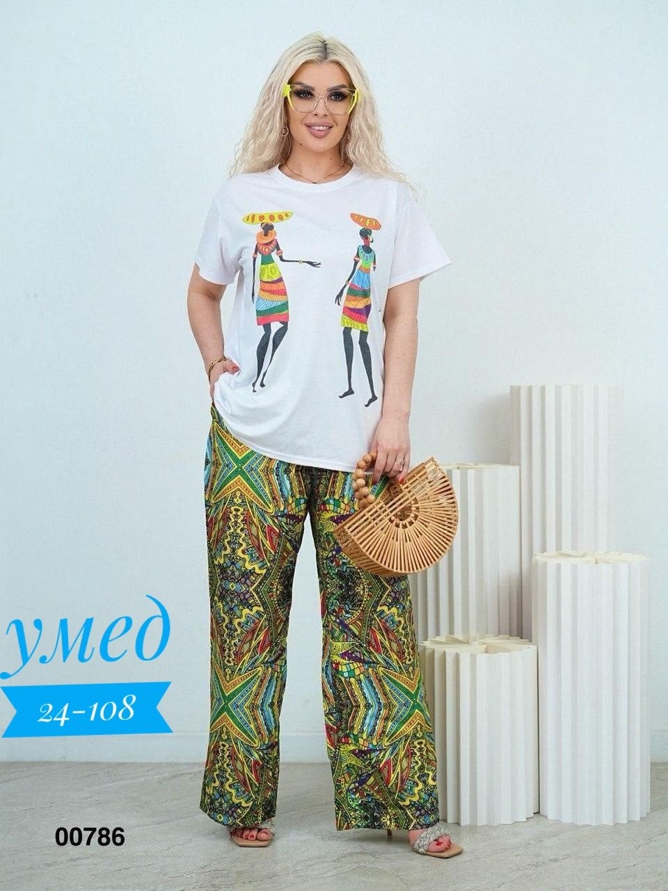 женские летние костюмы,костюм двойка женская,летний костюм яркий,костюм с брюками,костюм с широкими штанами