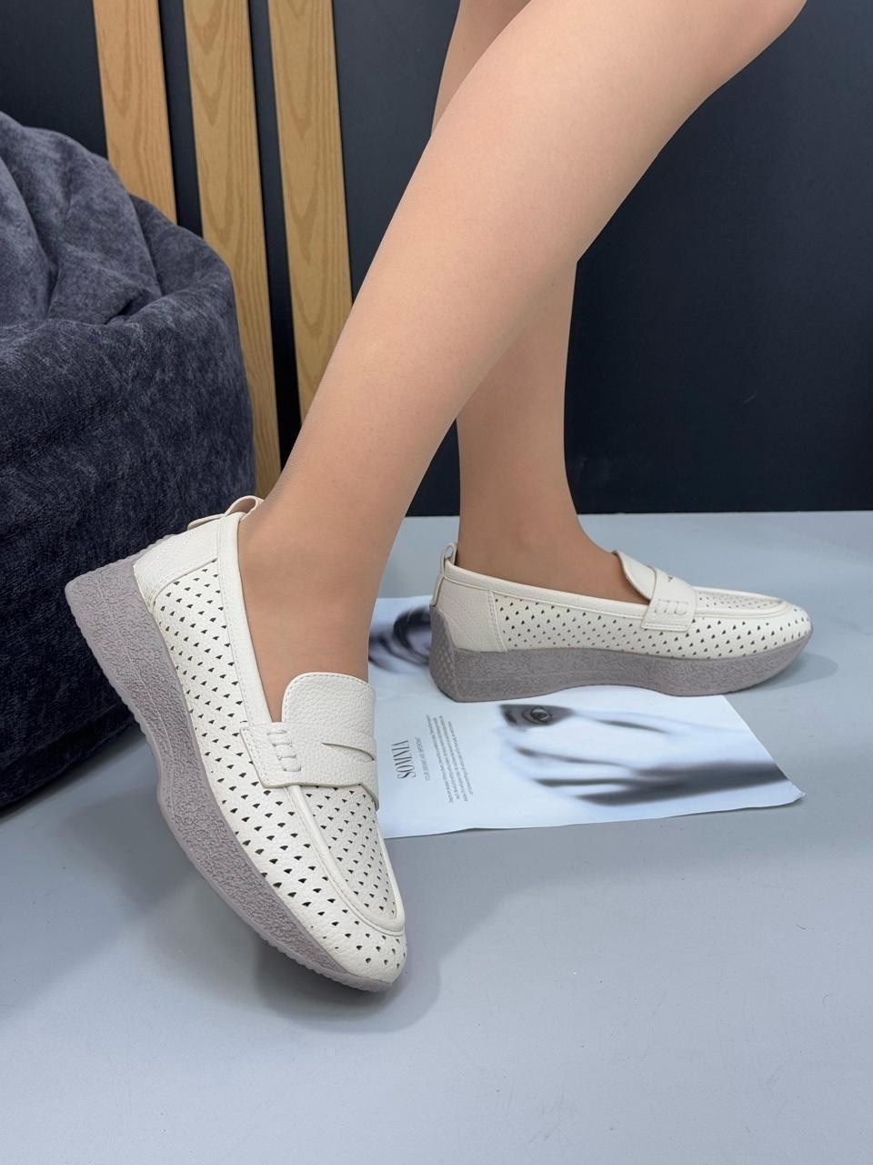 ,женские мокасины, женская,модели обуви,туфли с перфорацией