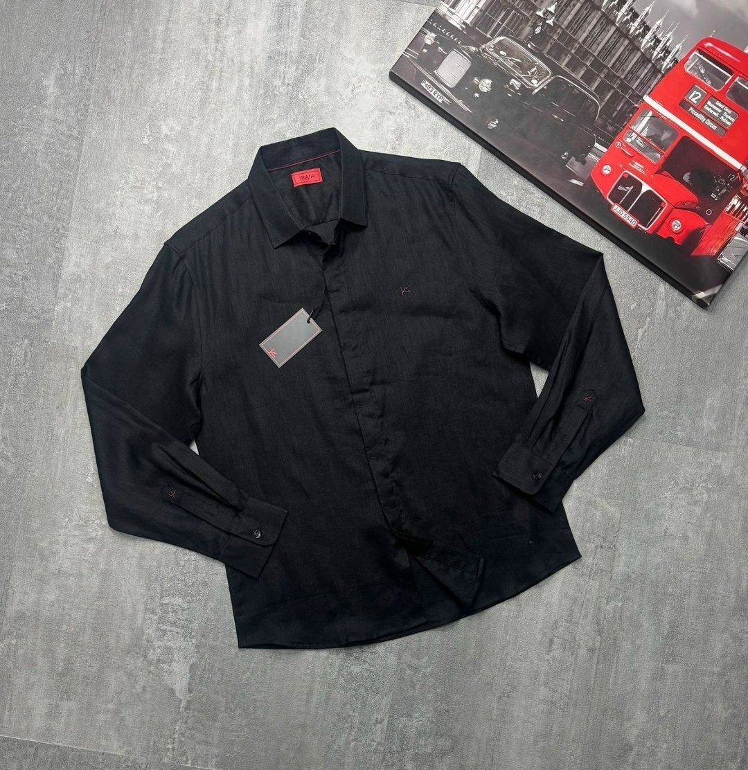 рубашка томми хилфигер черная,рубашка черная,рубашка мужская черная,рубашка мужская,повседневная рубашка