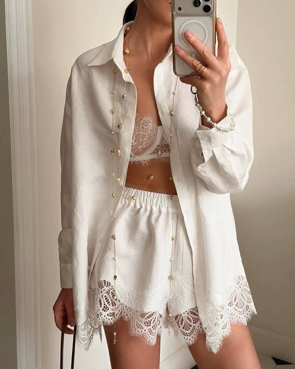 рубашка с кружевами,летние костюмы,кружевная рубашка,рубашка женская