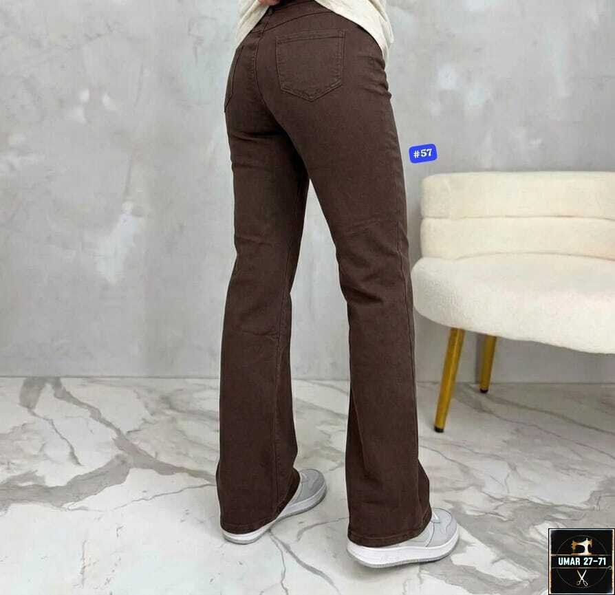 женские джинсы коричневые джинсовые расклешенные брюки,джинсы клеш женские,женские джинсы,джинсы брюки,штаны джинсы