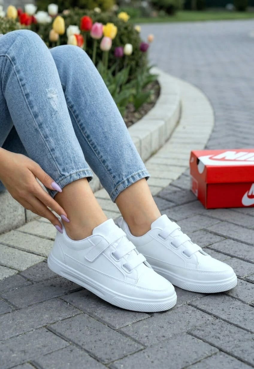 ,кроссовки женские,кроссовки на липучках женские,белые кроссовки,женские белые кроссовки