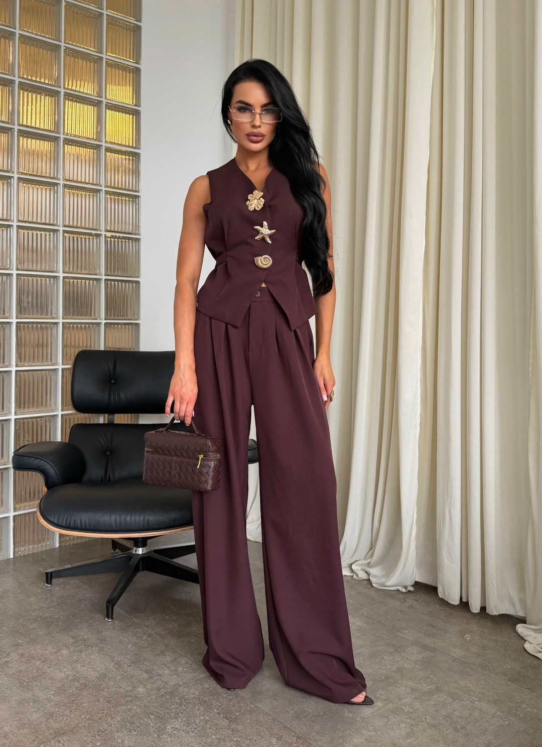 брючный костюм с жилетом женский,костюм брючный с жилеткой li-style 312160391,брючные костюмы женские,костюм брючный двойка женский,костюм брючный с жилеткой li-style