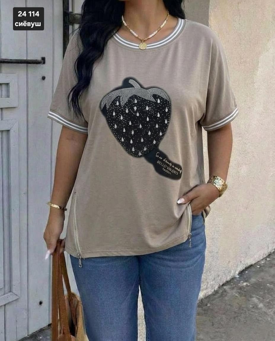 футболки женские больших размеров,женская футболка,футболки модные,футболки большие размеры со стразами,футболка майка