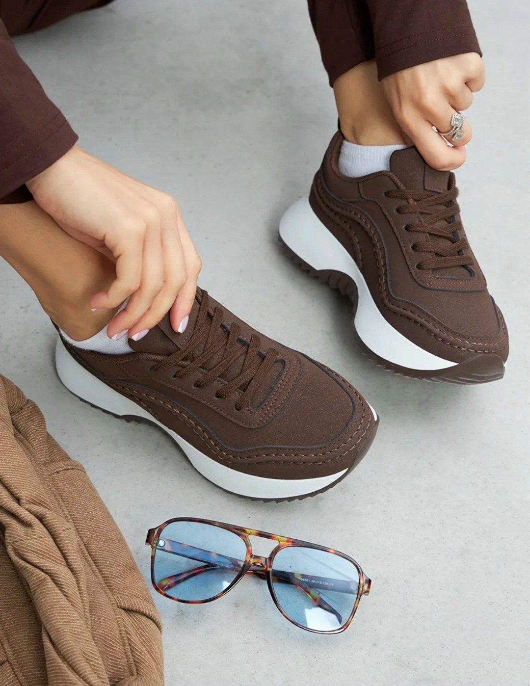 ,кроссовки женскиe,кроссовки повседневные,кроссовки женские универсальные,коричневые кроссовки женские