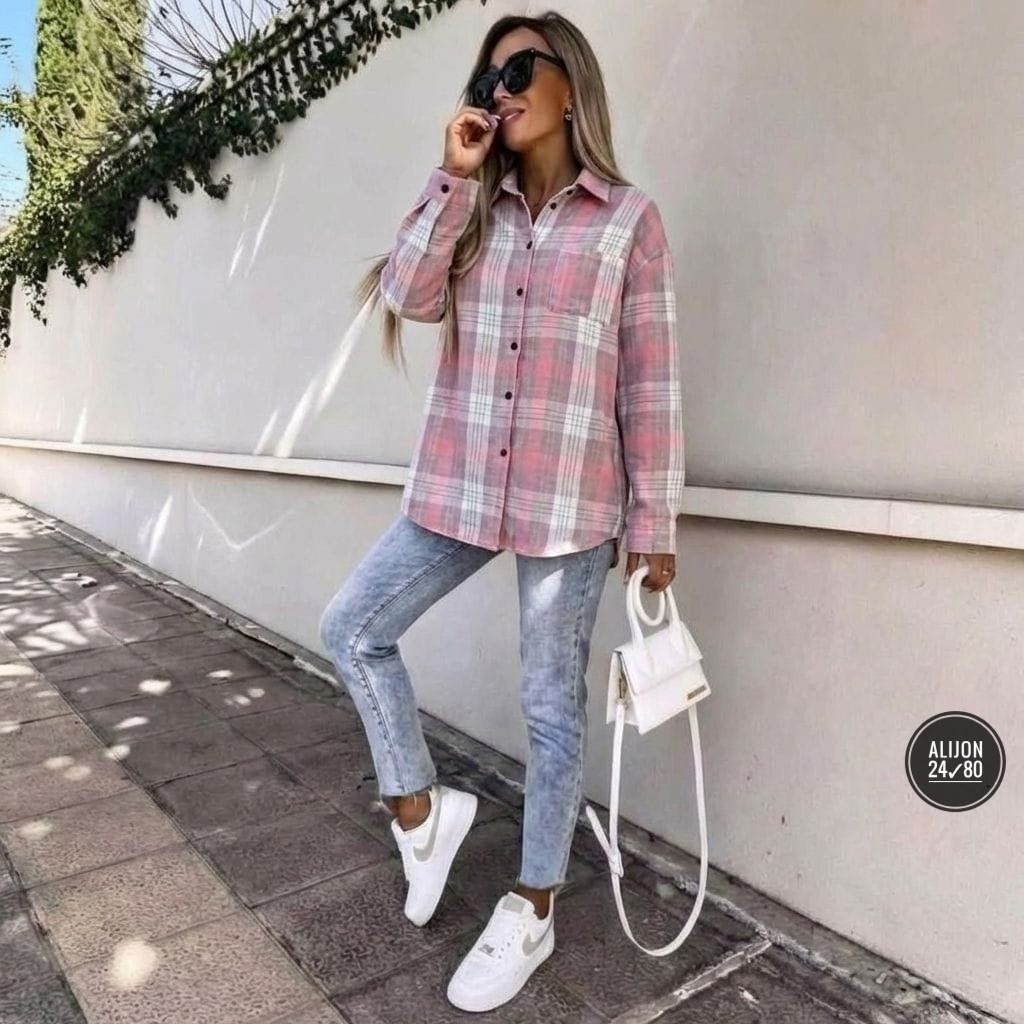 рубашка женская теплая в клетку оверсайз,женская рубашка в клетку,рубашка в клетку,женская рубашка,рубашка клетчатая