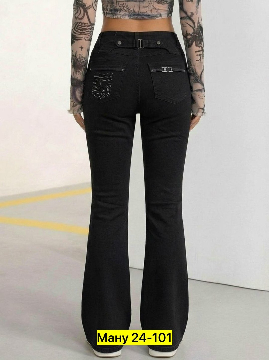 джинсы женские,штаны джинсы,джинсы клеш,джинсы клеш от колена pularia fashion,черные джинсы клеш
