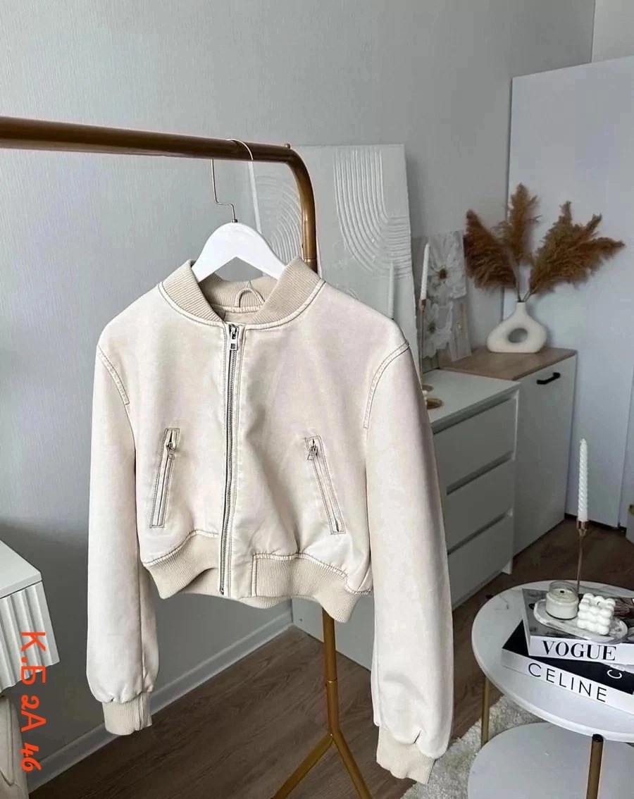 кожаная куртка,укороченный кожаный бомбер женский dkg157,куртка бомбер женская,бомбер женский с,кожаная куртка 1811157-1