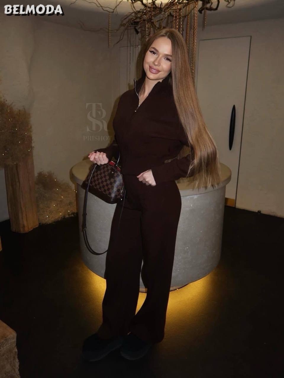 костюм двойка кашемир,костюм коричневый,костюм повседневный,трикотажные костюмы,женские костюмы