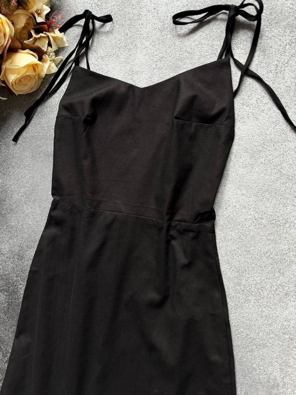 платье на бретелях,платье на шнуровке черное,сарафан с открытой спинкой,платья,платье сарафан