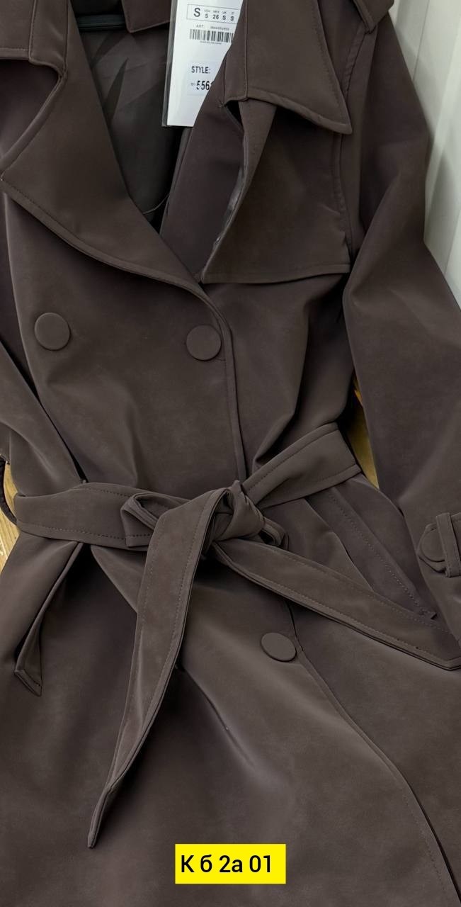 тренч замшевый длинный tinaria,тренч,коричневый тренч,тренч кожаный плащ,плащ тренч