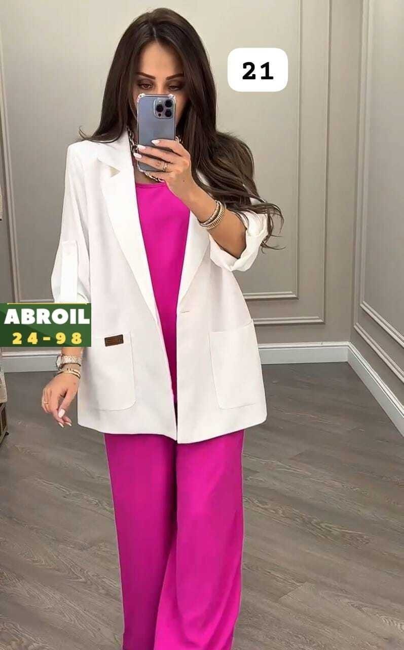 брючный костюм anelli 1398 фуксия,женский брючный костюм двойка,костюм из текстиля с приталенными брюками и жакетом anelli 1398 фуксия,брючный костюм,костюм 2-ка из текстиля с приталенным жакетом и бр