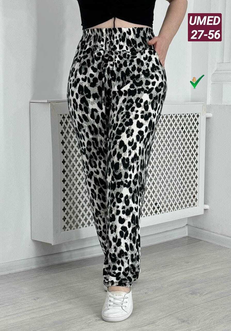 леопардовые брюки,леопардовые штаны,брюки с леопардовым принтом,штаны женские,женские брюки 88060 леопард