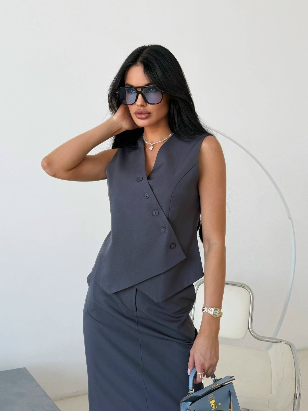 юбка с жилетом,костюм с юбкой,костюм жилетка с юбкой миди brand dongak 433389638,костюм жилетка с юбкой макси tizara collection цвет графит серый,костюм жилетка с юбкой макси tizara collection