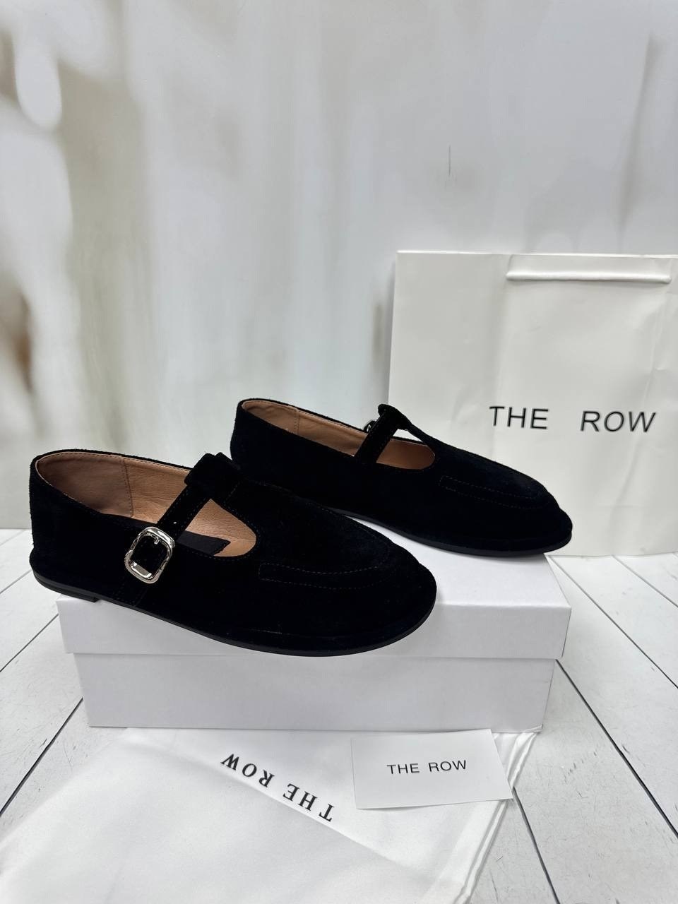 , женская,лоферы женские,обуви,замшевые балетки the row черный