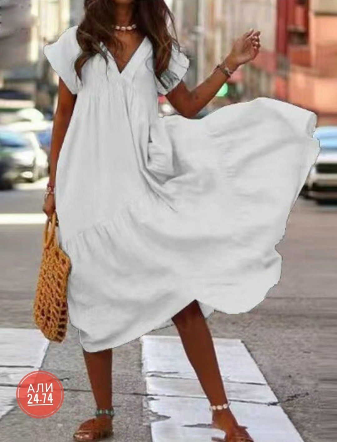 свободное платье на лето,летнее платья миди,модное летнее платье,платье свободного кроя летнее,повседневное летнее платье