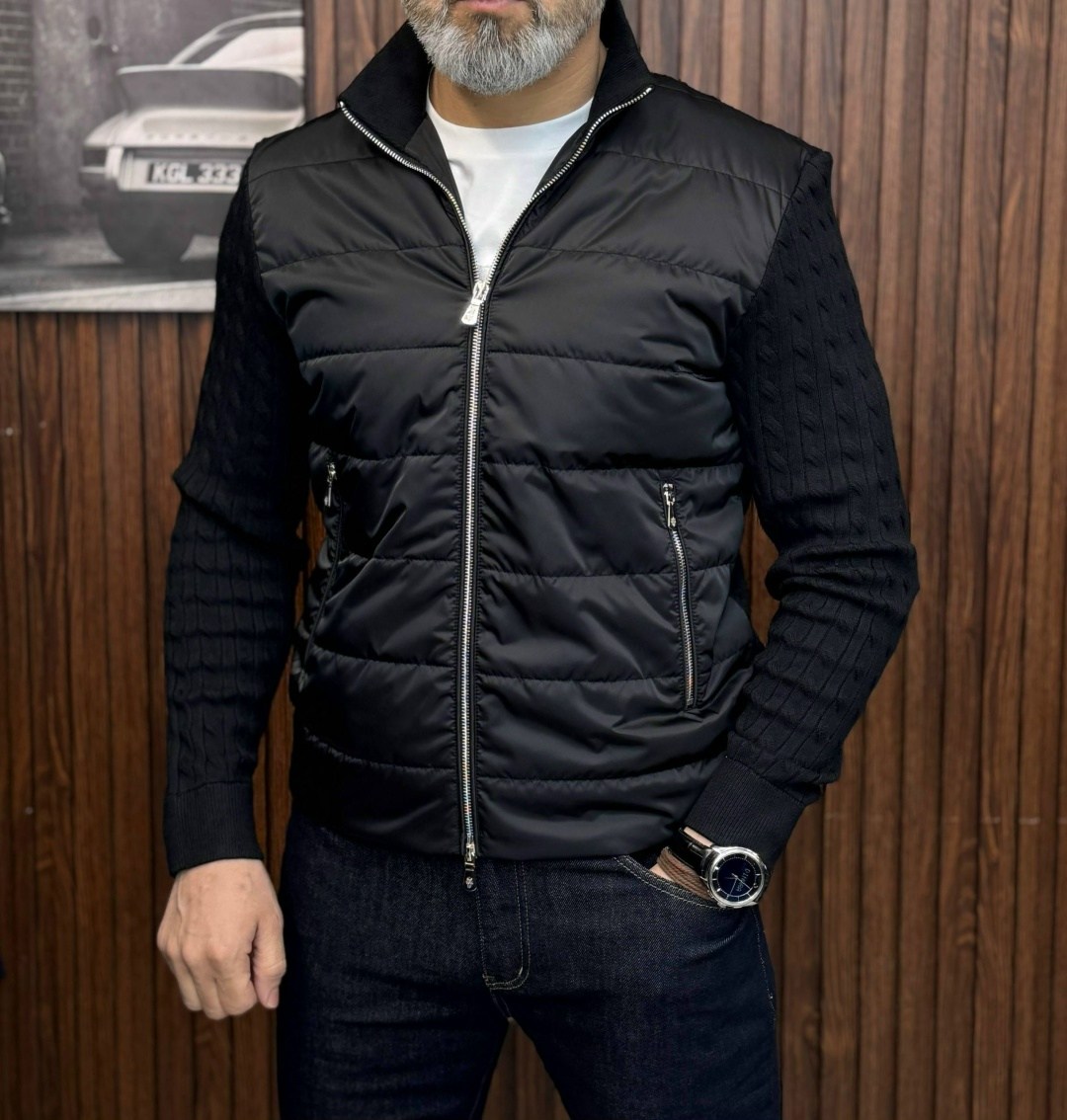 мужская демисезонная куртка с трикотажными рукавами,демисезонная куртка,брендовые куртки,куртка,легкая куртка