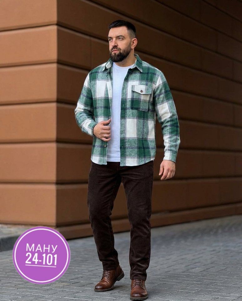 рубашка в клетку теплая h&h fashion,рубашка мужская,теплая рубашка,флисовая рубашка,рубашка мужская на флисе