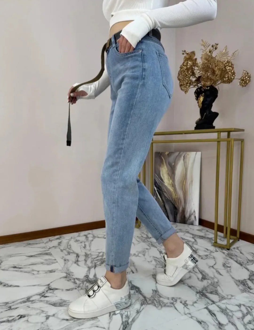 женские джинсы,джинсы мом,джинсы клеш с высокой посадкой kenchin,джинсы широкие с высокой посадкой kenchin 365382404,джинсы широкие с высокой посадкой kenchin