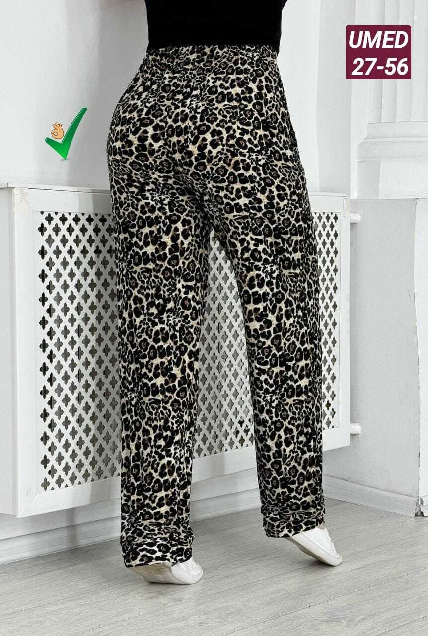 леопардовые брюки,леопардовые штаны,брюки с леопардовым принтом,штаны женские,женские брюки 88060 леопард