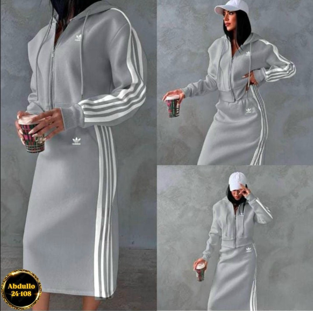 спортивное платье,adidas платье худи дресс,платье адидас,костюм из футера женский,спортивная одежда для женщин