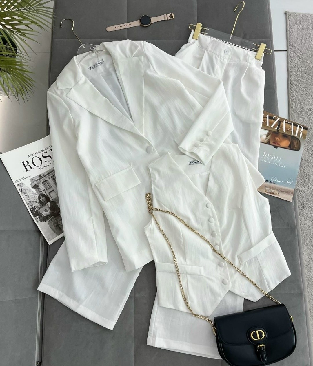 костюм белый брючный,стильные костюмы,костюм белый,брючный костюм,костюм с брюками