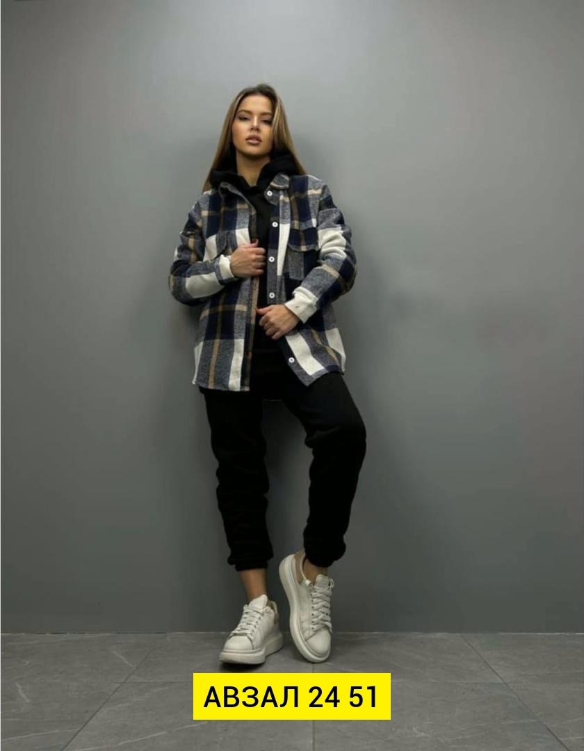 женский костюм на флисе,рубашка оверсайз теплая в клетку,верхняя одежда,теплый костюм,рубашка оверсайз теплая в клетку удлиненная
