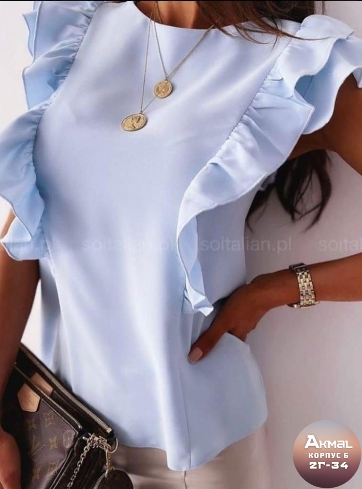 стильная блузка,блузка элегантная,блузка с подвеской,блузка с оборками,блузка с рюшами