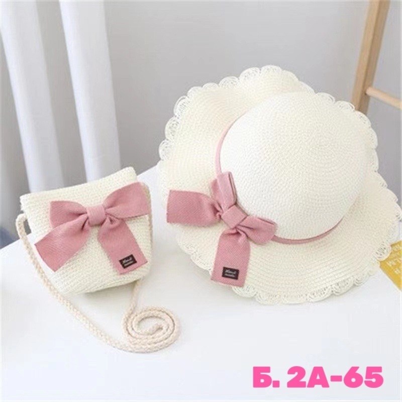 шляпа соломенная для девочек,соломенная шляпа с сумочкой,соломенная шляпка детская,соломенная шляпа и сумочка комплект,детская соломенная шляпа с сумкой