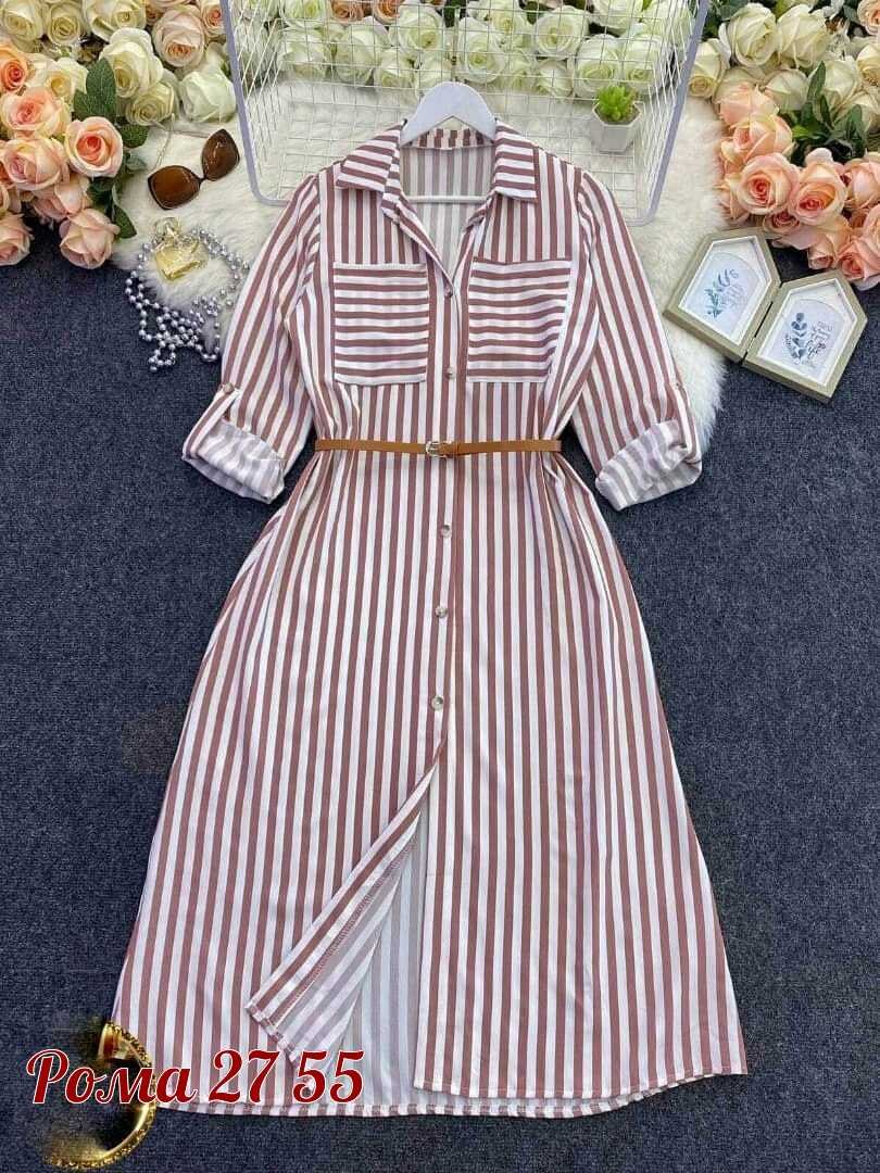 платье рубашка в полоску,платье рубашка с поясом,платье рубашка,женское платье летнее повседневное,платье на лето