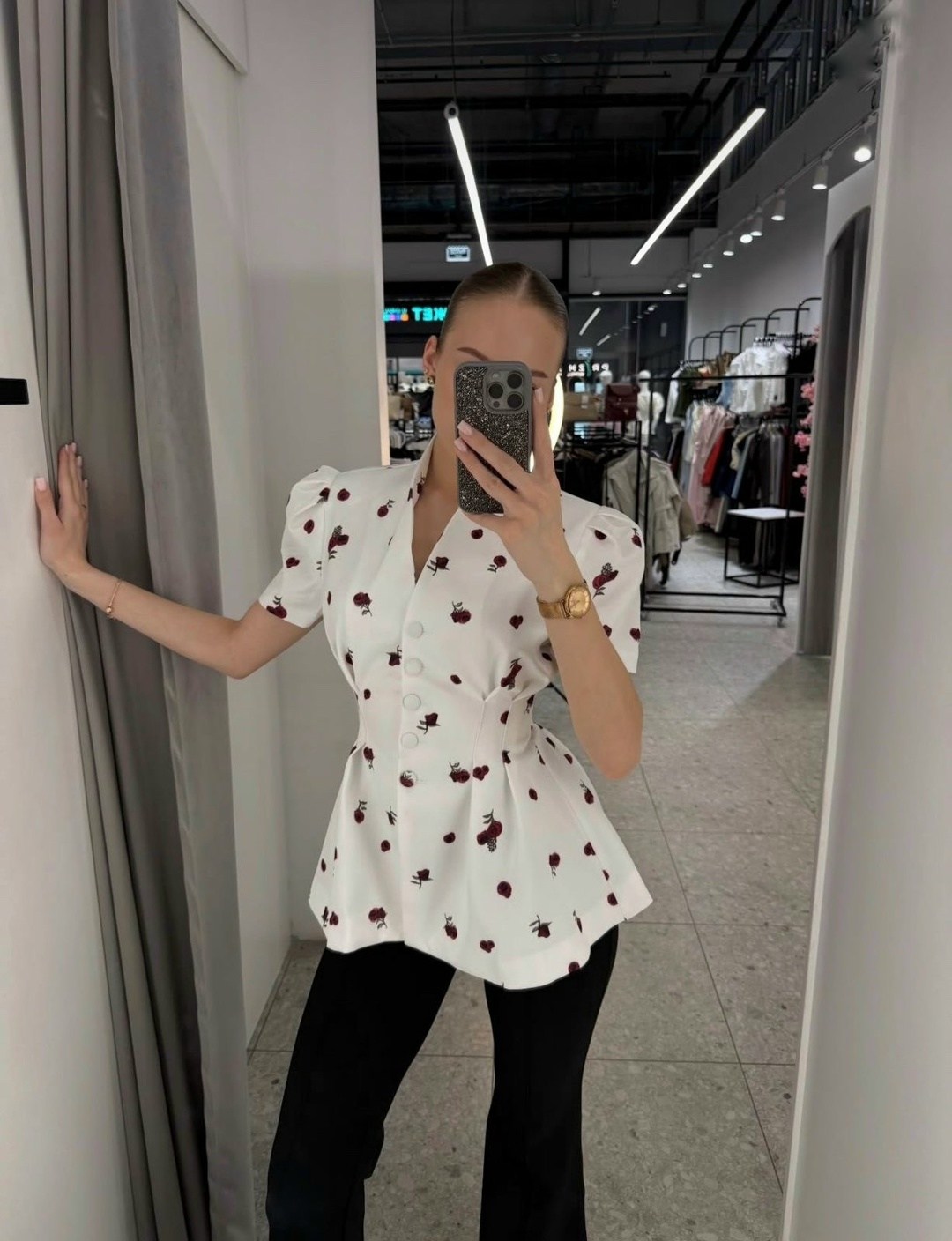 блузка стильная,блузка модная,женская блузка,блуза,блузка с принтом