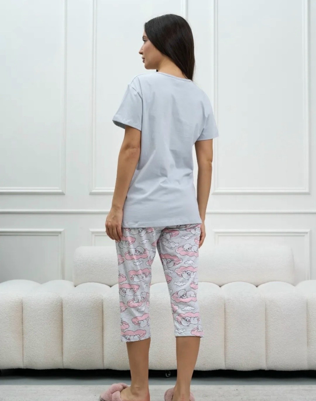 женская пижама с бриджами,пижама,женская пижама,пижама для женщин,пижама с бриджами