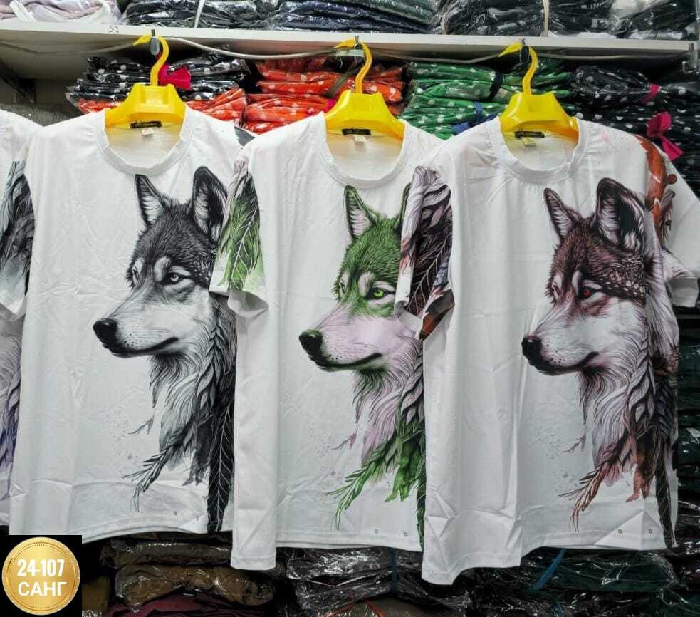 футболка с волками,футболки мужские,футболка с рисунком волка,мужская футболка с принтом волка
