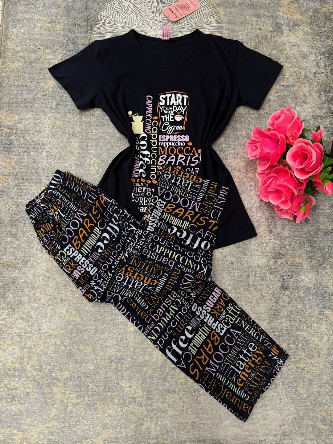 женская пижама,комплект пижама,пижама женская комплект,пижама черный,домашняя одежда пижама