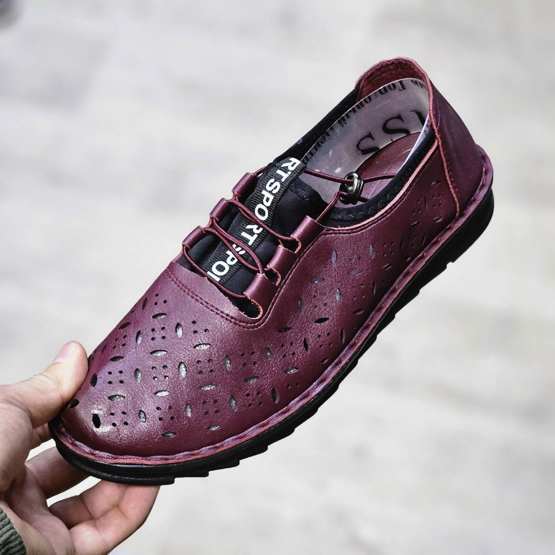 ,женская ,туфли летние без каблука закрытые балетки с перфорацией zeynab moda 328127521,женские туфли,мокасины туфли